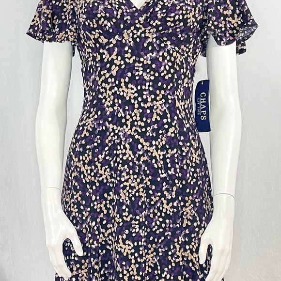 Flutter Sleeve Dress | Chaps - Picture 4 of 6